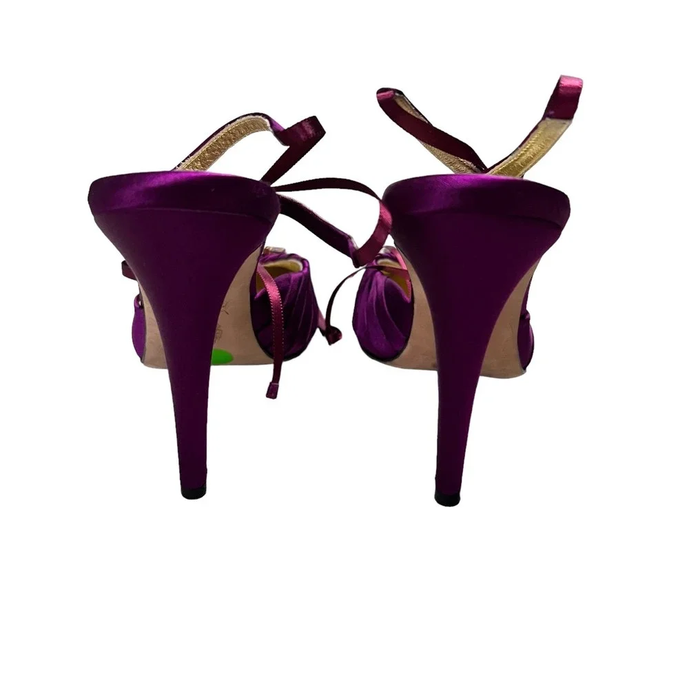 Sarah Flint Luisa Satin Pump 100 Purple‎ Size 40